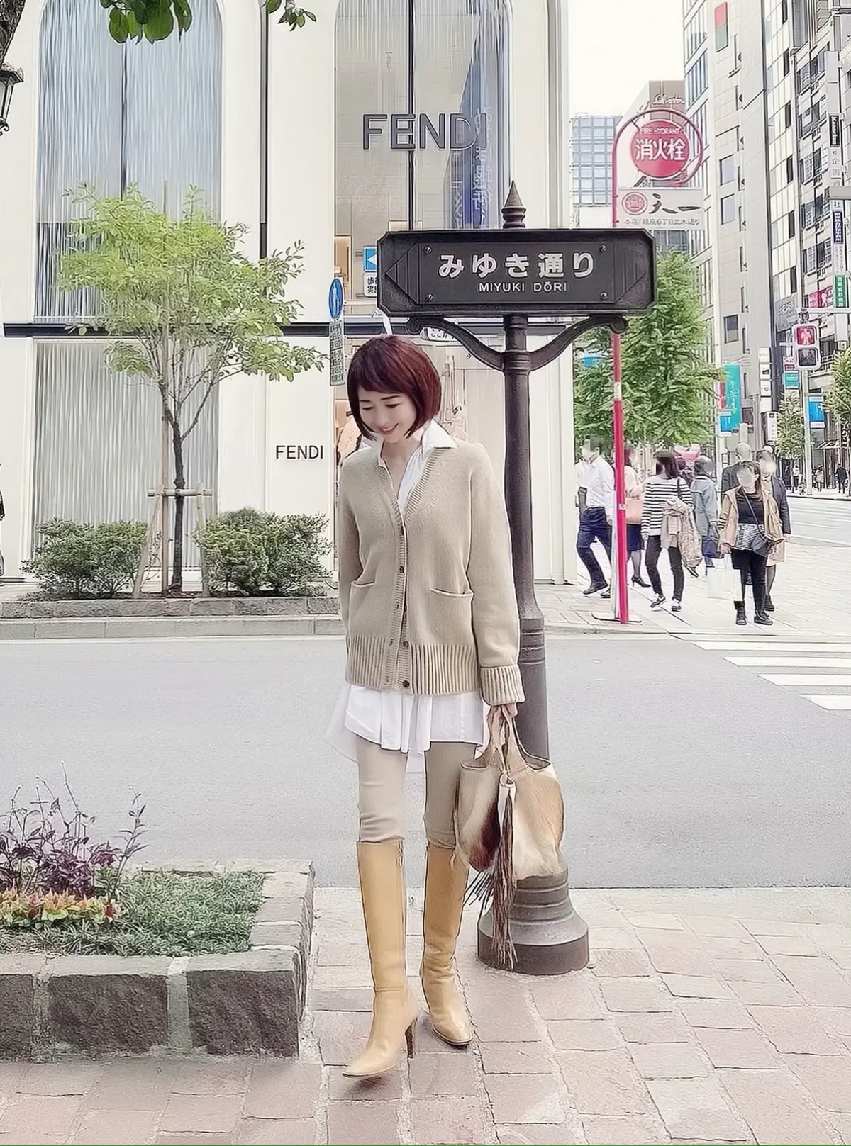 シャツ&ニットレイヤードスタイルの画像_8