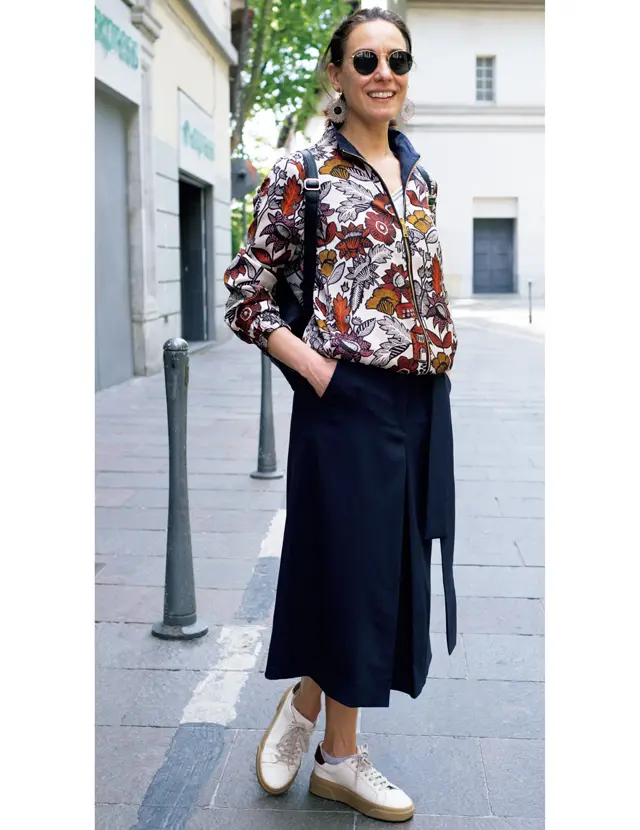 【Milano】白スニーカーで足もと軽く、が主流