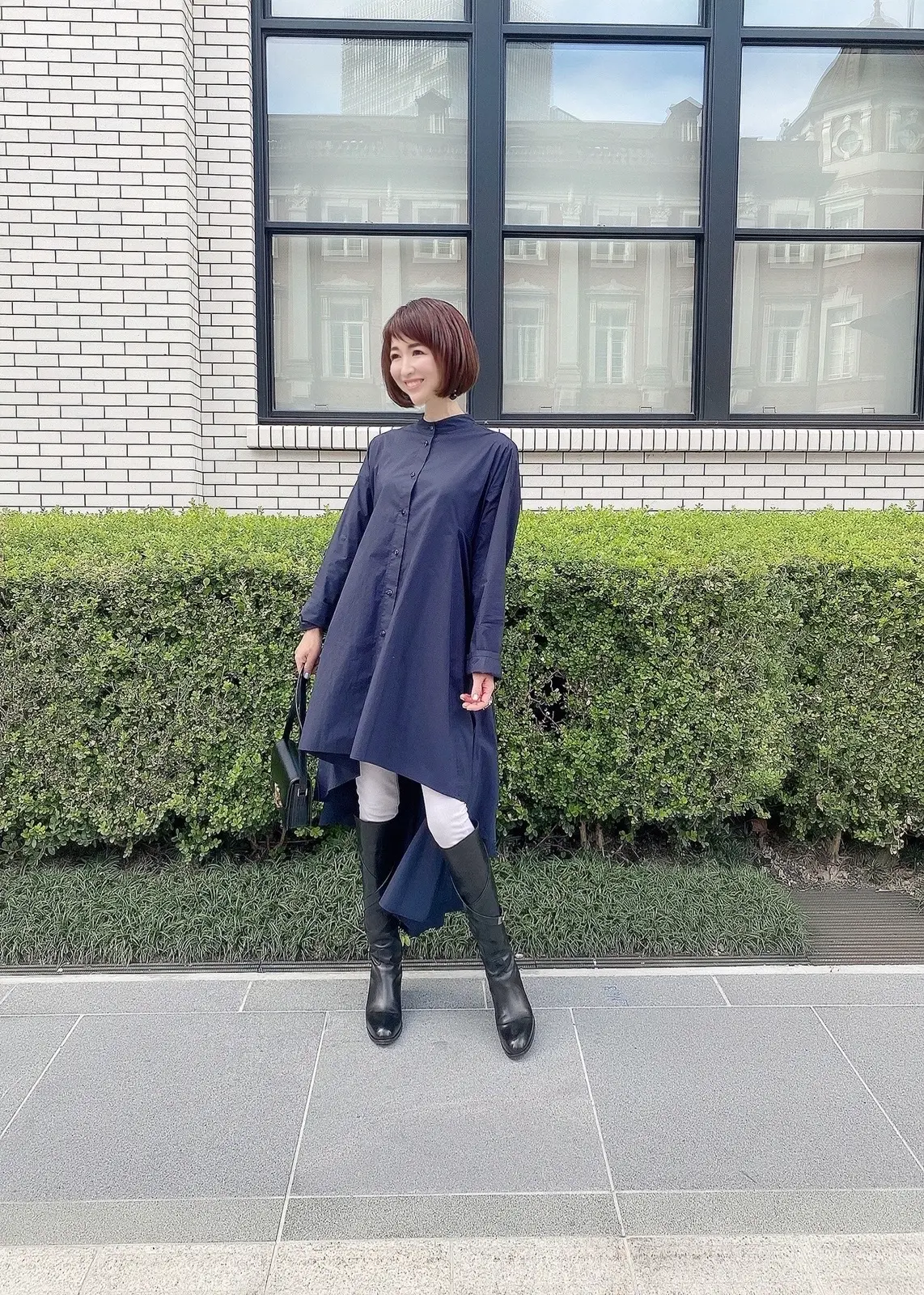 ロングブーツ&シャツで丸の内ランチの画像_10