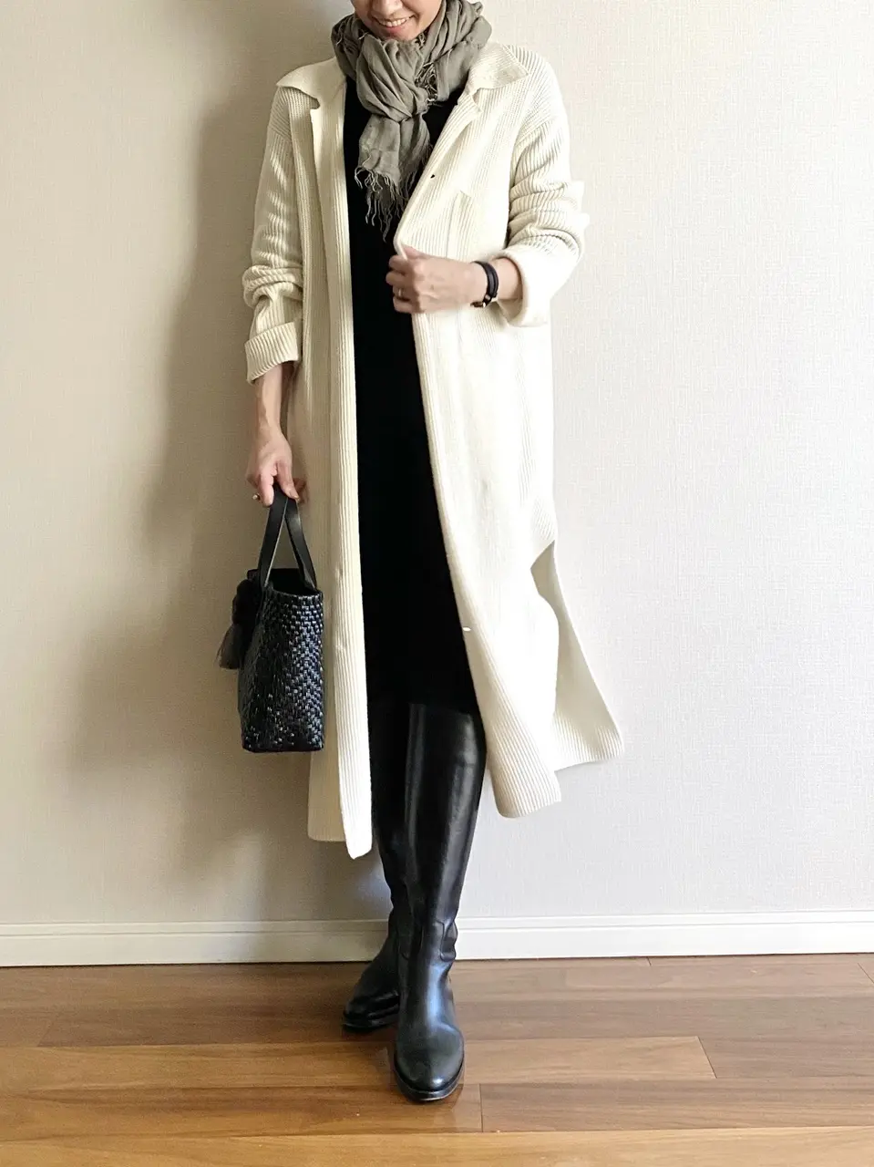 ESTNATION ロングカーディガンコーデ②