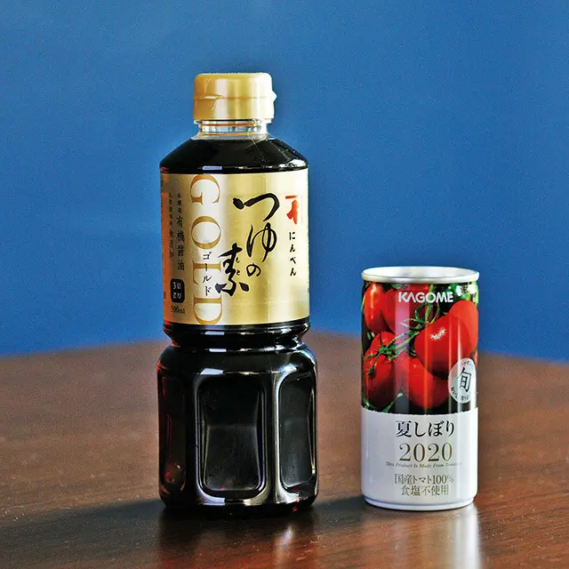 だしはトマトジュース＋プラスめんつゆ