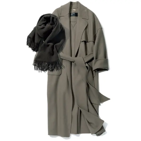 カオス表参道のコートとストール