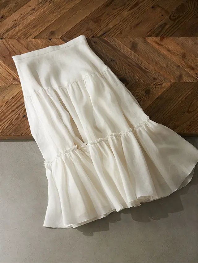 編集S川がCHECK！ 大人の可愛いがかなうティアードスカート