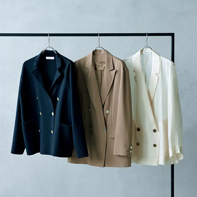 薄軽素材のジャケット