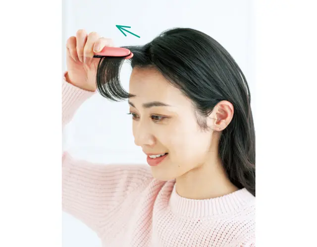 ミニストレートアイロンで日中のお直し