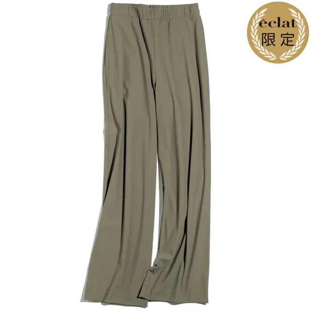 森 慶子×éclat 涼感ジャージーパンツ