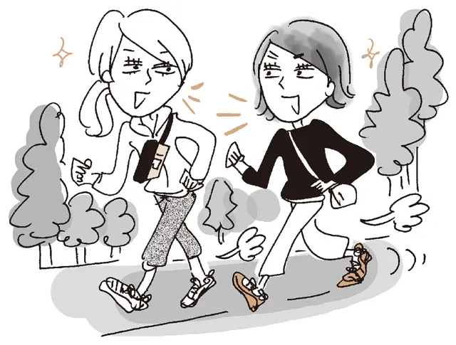 おしゃべりができるくらいの“ニコニコペース”で歩く