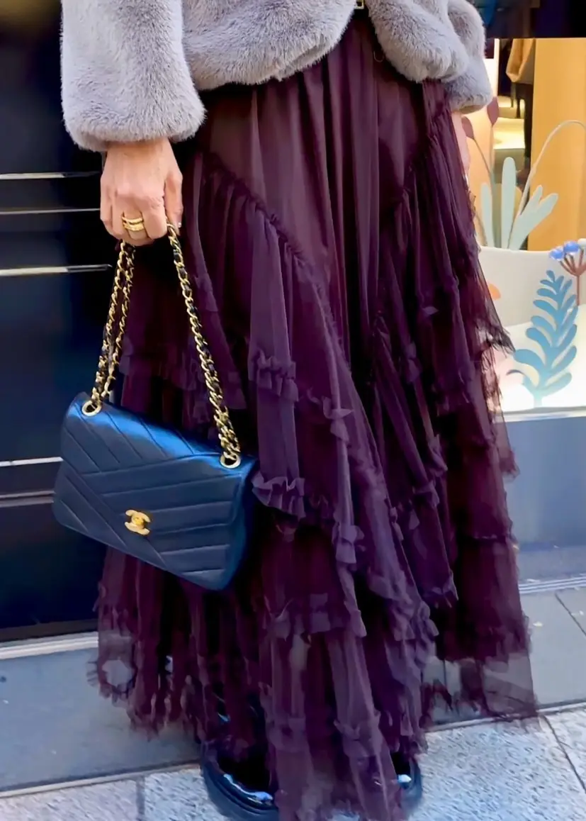 お気に入りのスカートで銀座へ。「L’atの画像_11