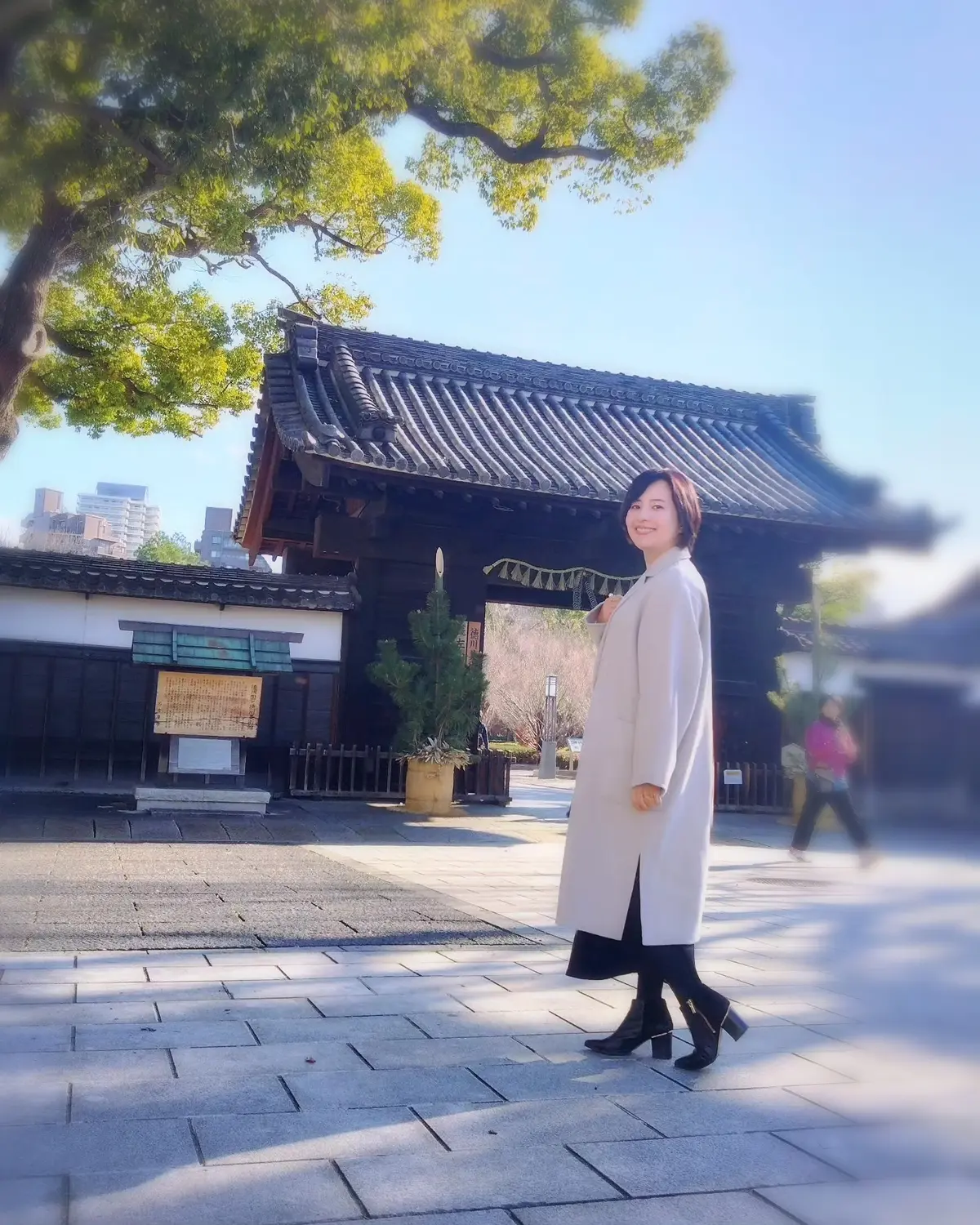 新年のご挨拶、名古屋、徳川園、蘇山荘、あんみつ、和カフェ、甘味、40代ファッション、スローブイエナのチェスターコート