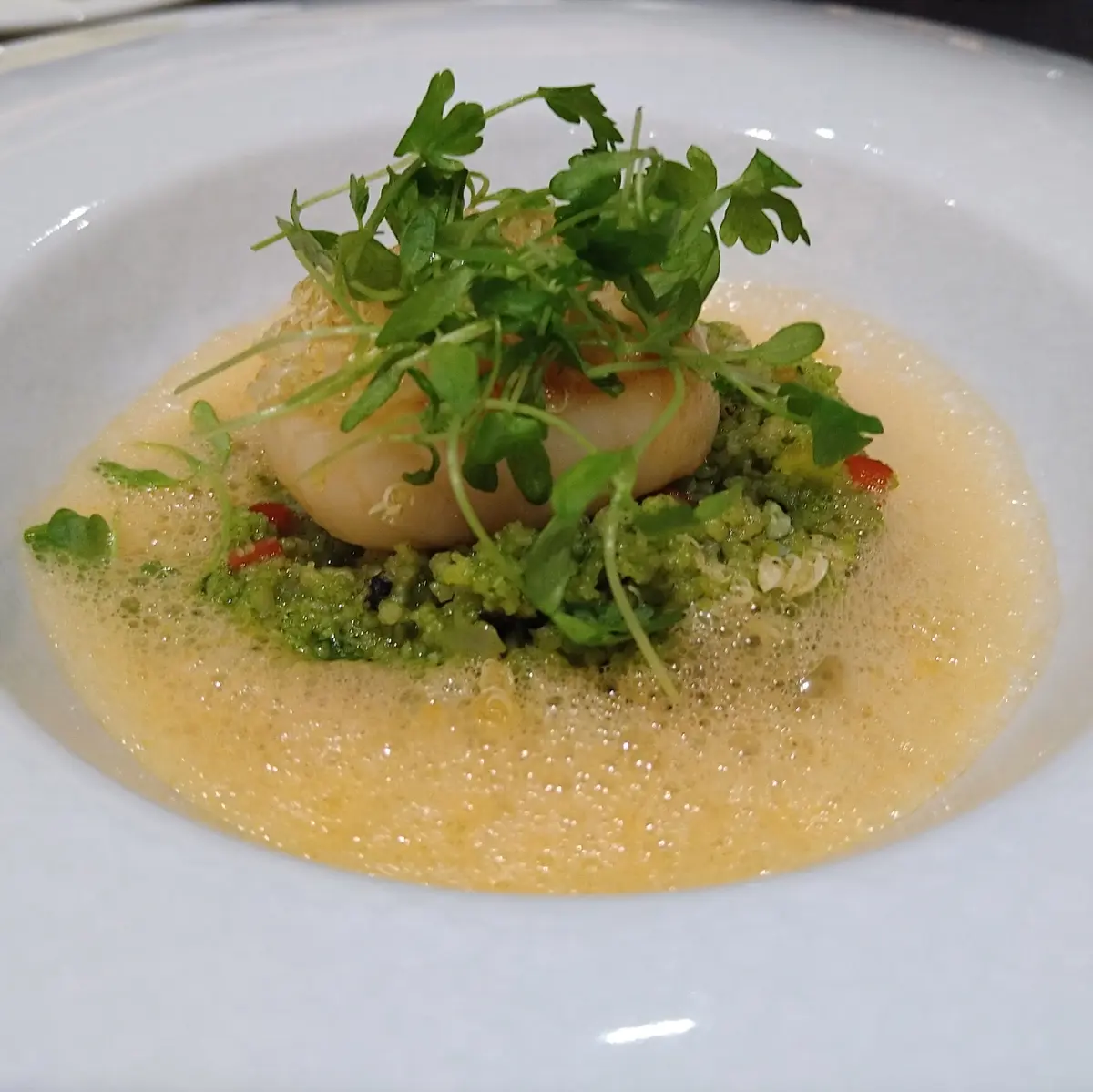 帆立貝のポワレ