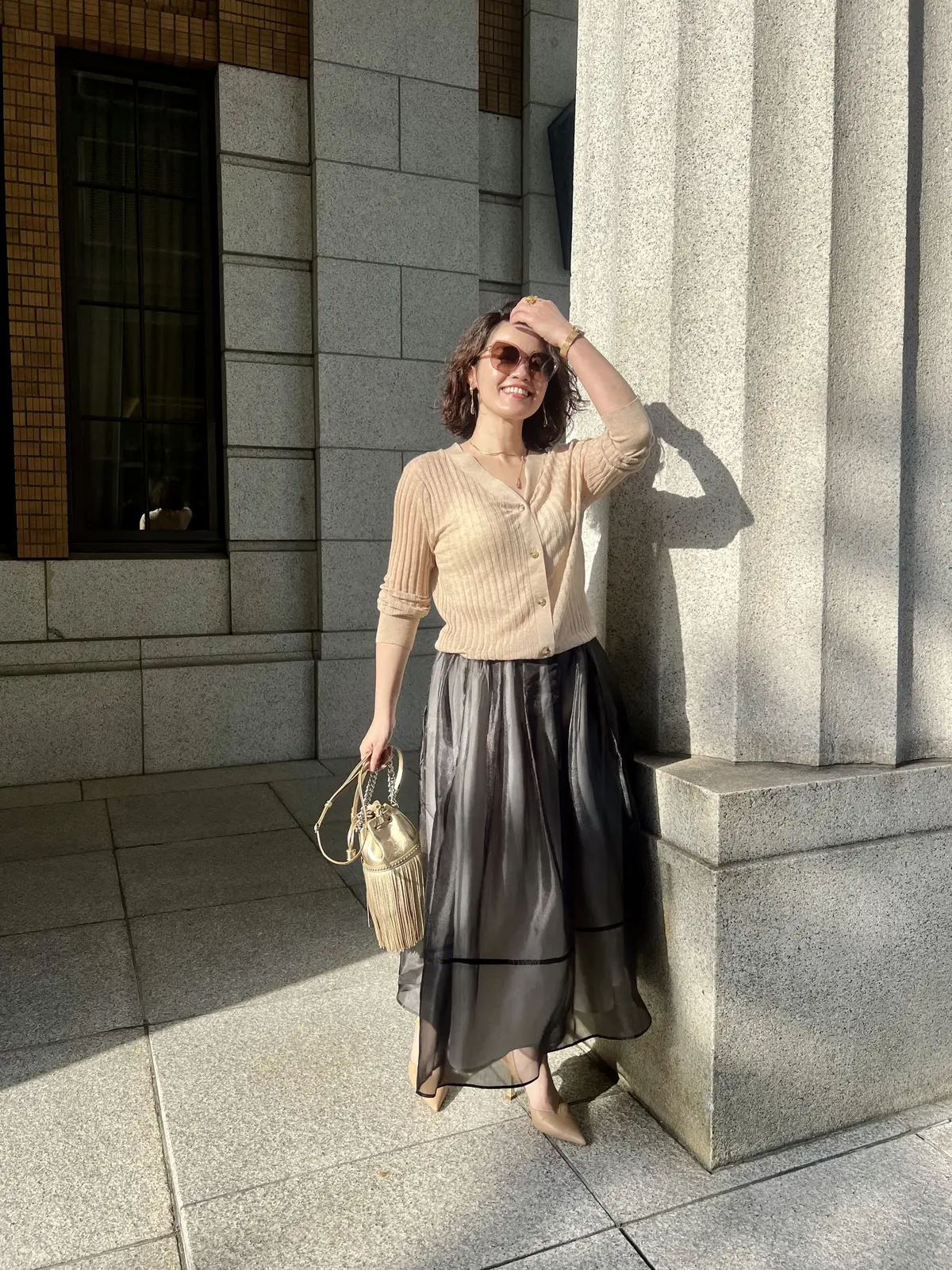 水口宜子　エクラ華組水口宜子さん　エクラプレミアムオーガンジースカート