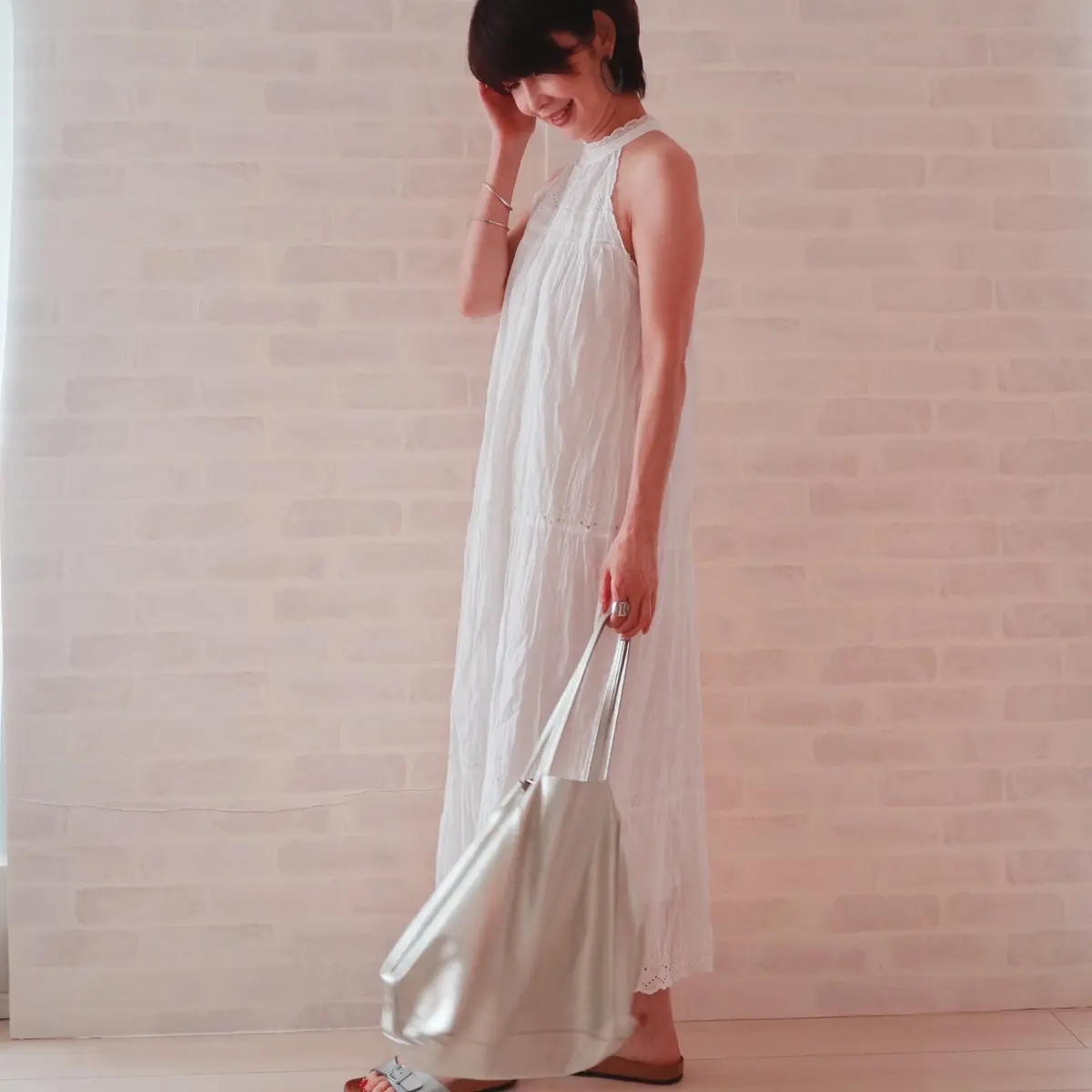 ザラ　レース　ワンピース