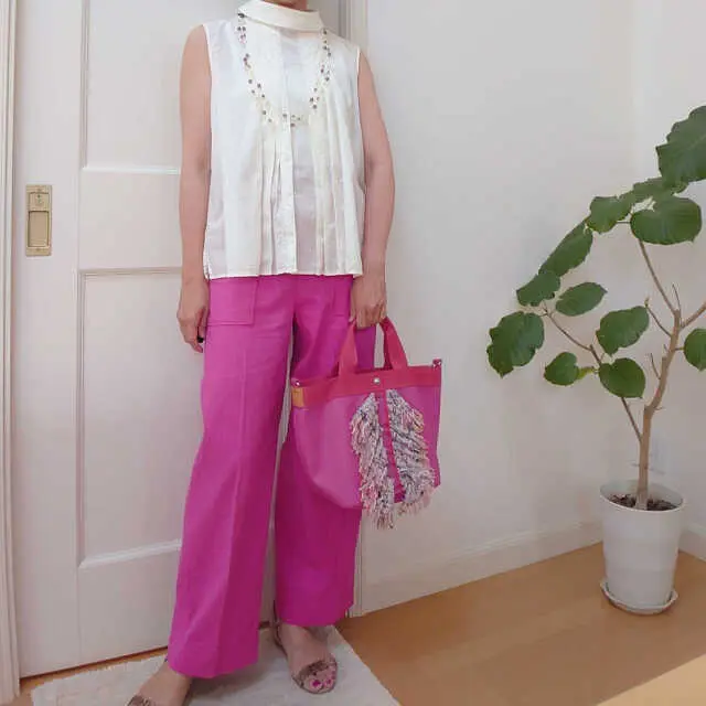 大好きなカラーボトムスが活躍する夏！の画像_4