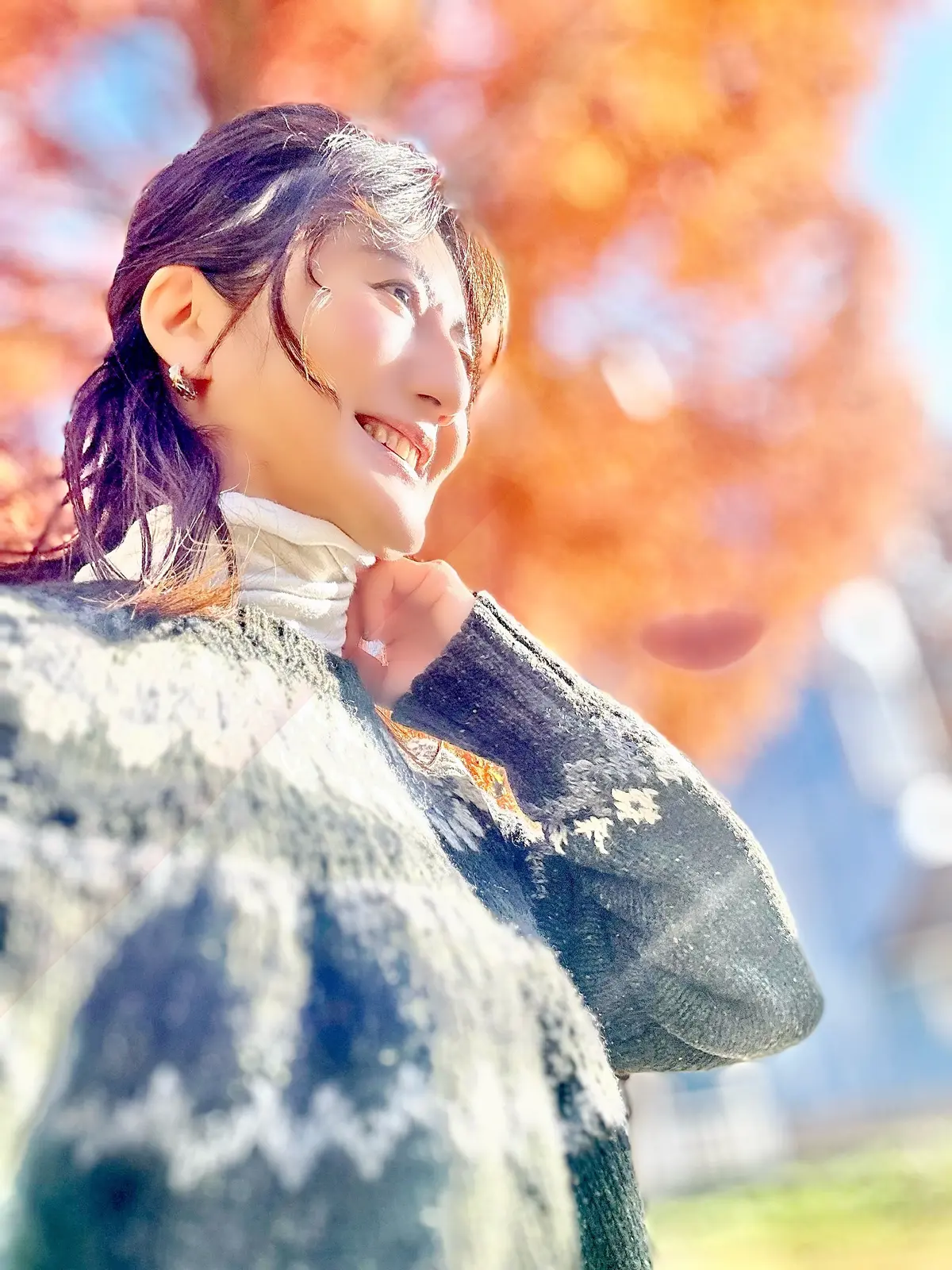 zaraノルディックセーターでムーミンバの画像_4