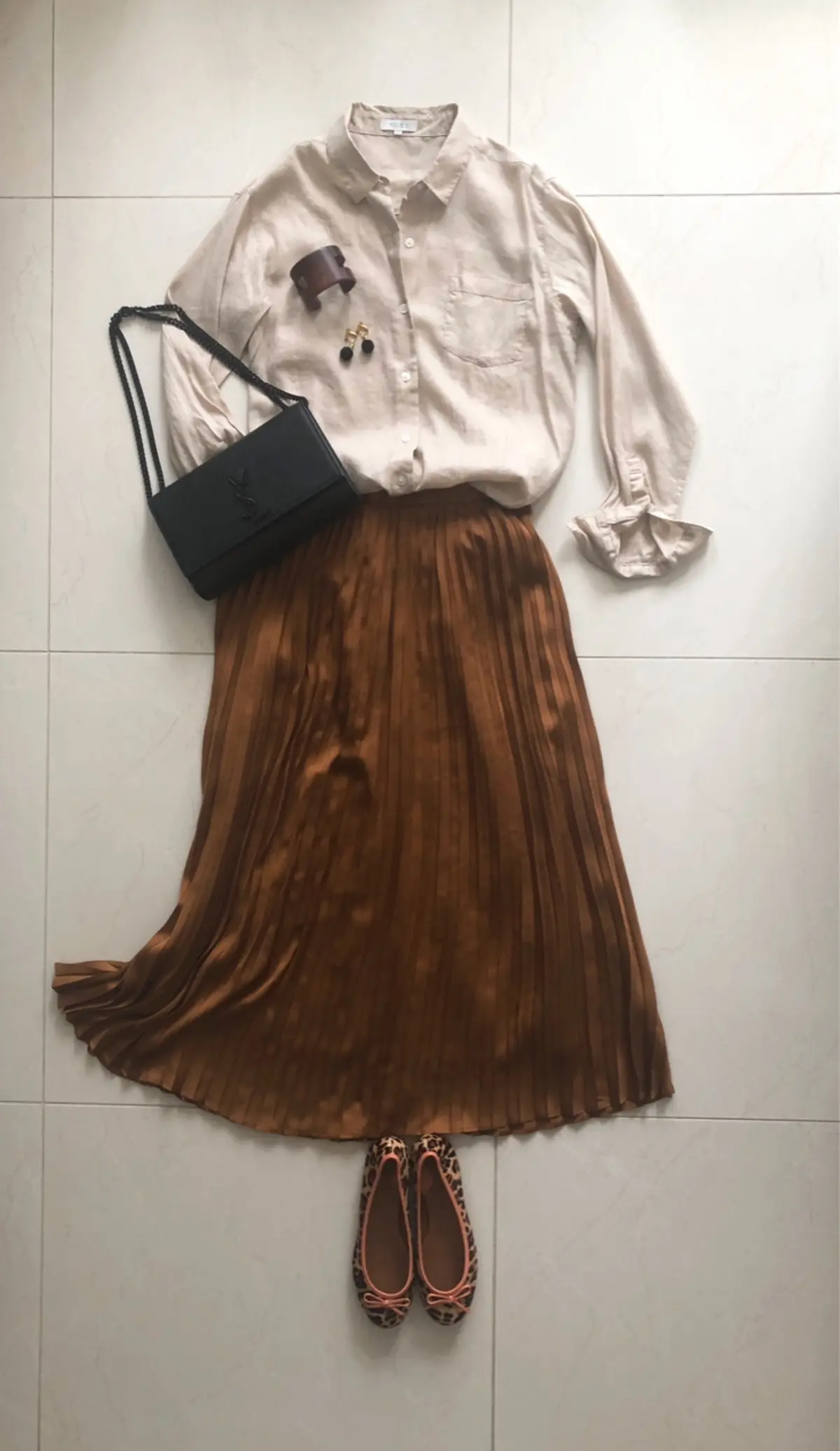 プリーツスカートコーデの画像_3