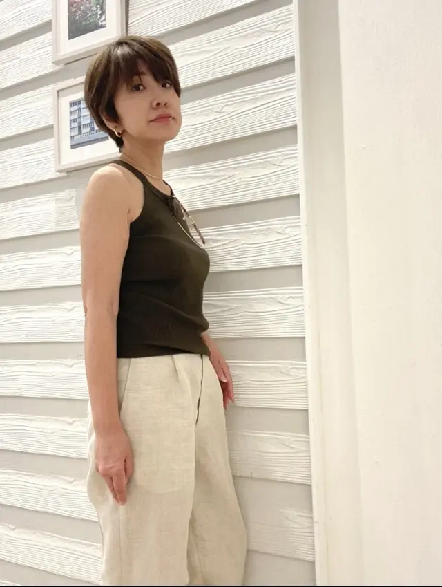 ユニクロのメガネ、タンクトップコーデでおの画像_9