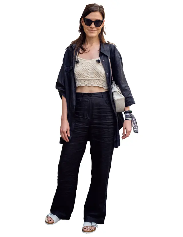 ラフなセットアップにビルケンシュトックがマッチ