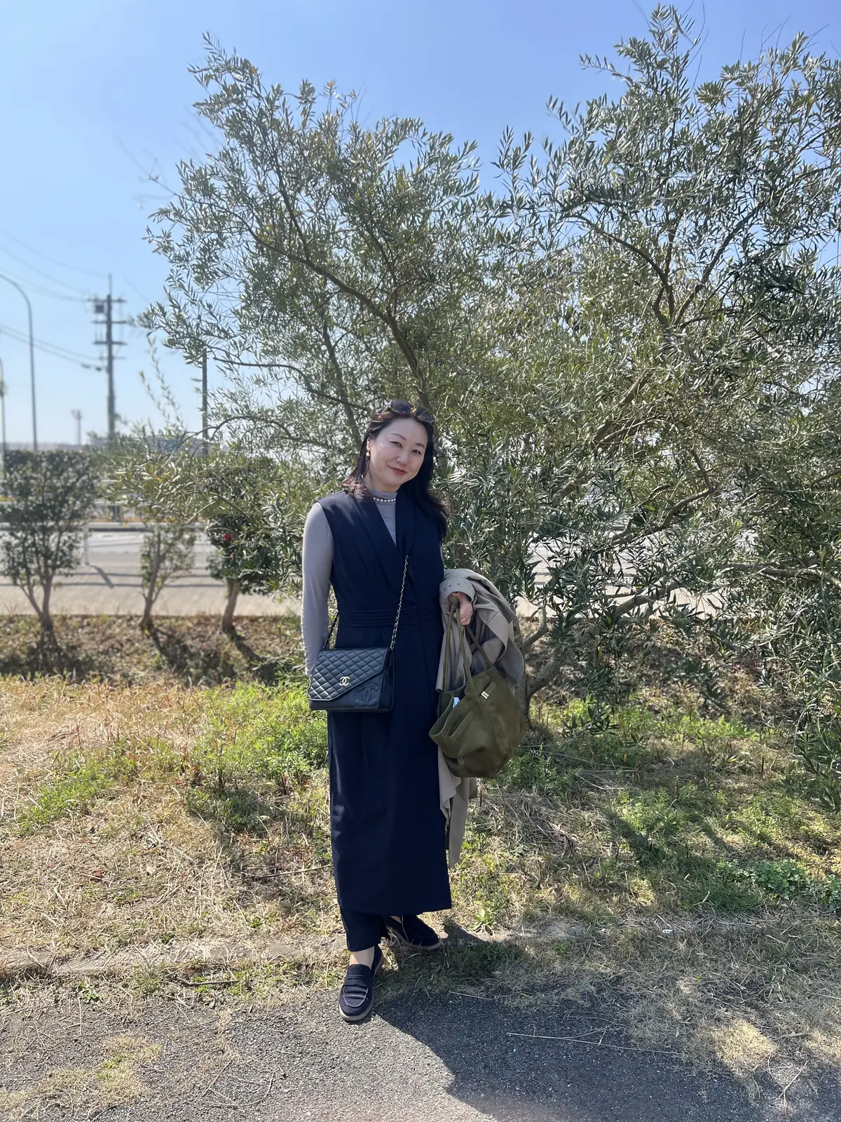 なんとオリーブの木が！珍しいので次女に写真を撮ってもらいました！