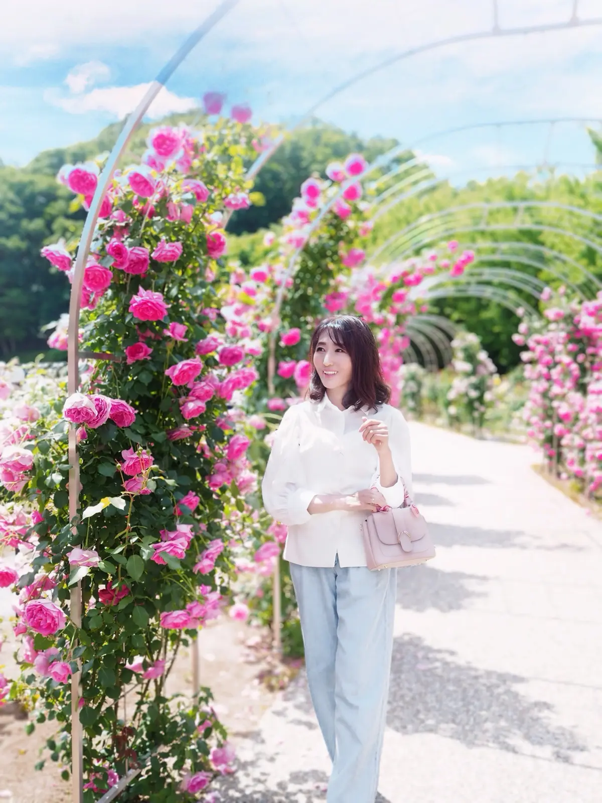 ローズテラスとバラ回廊