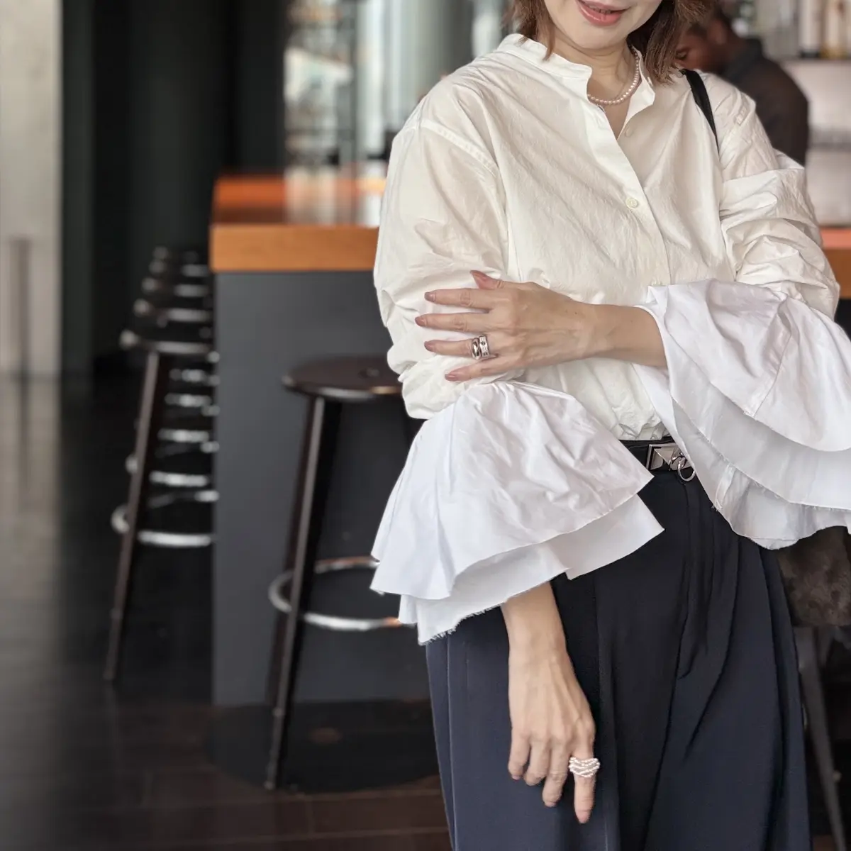 青山ランチと、今日の装いの画像_5