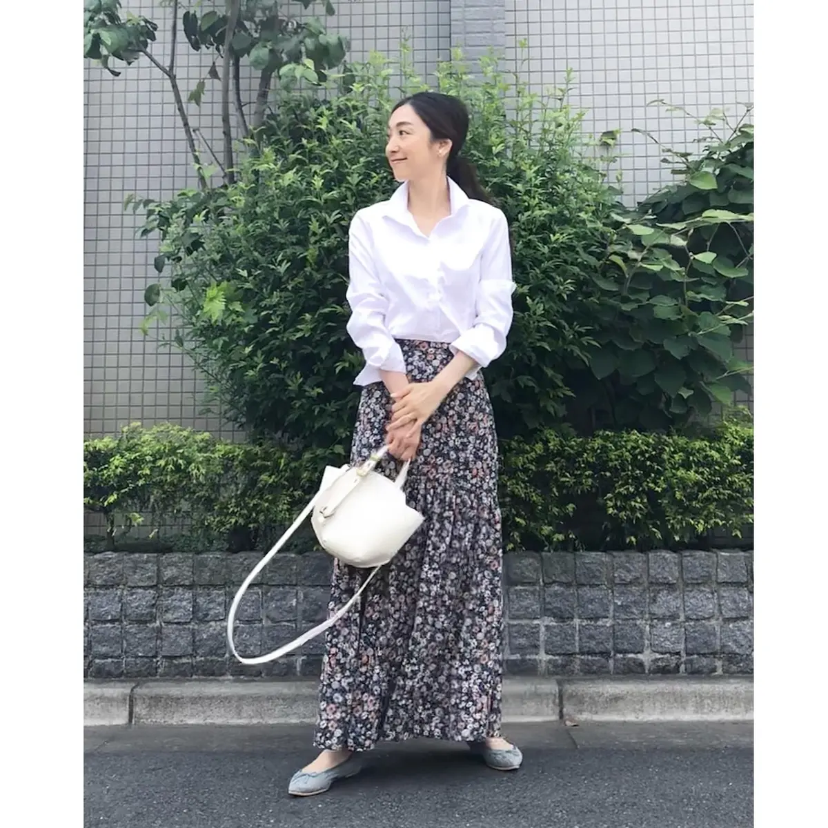 ゆらり花柄スカート❤︎着回し５パターンの画像_11