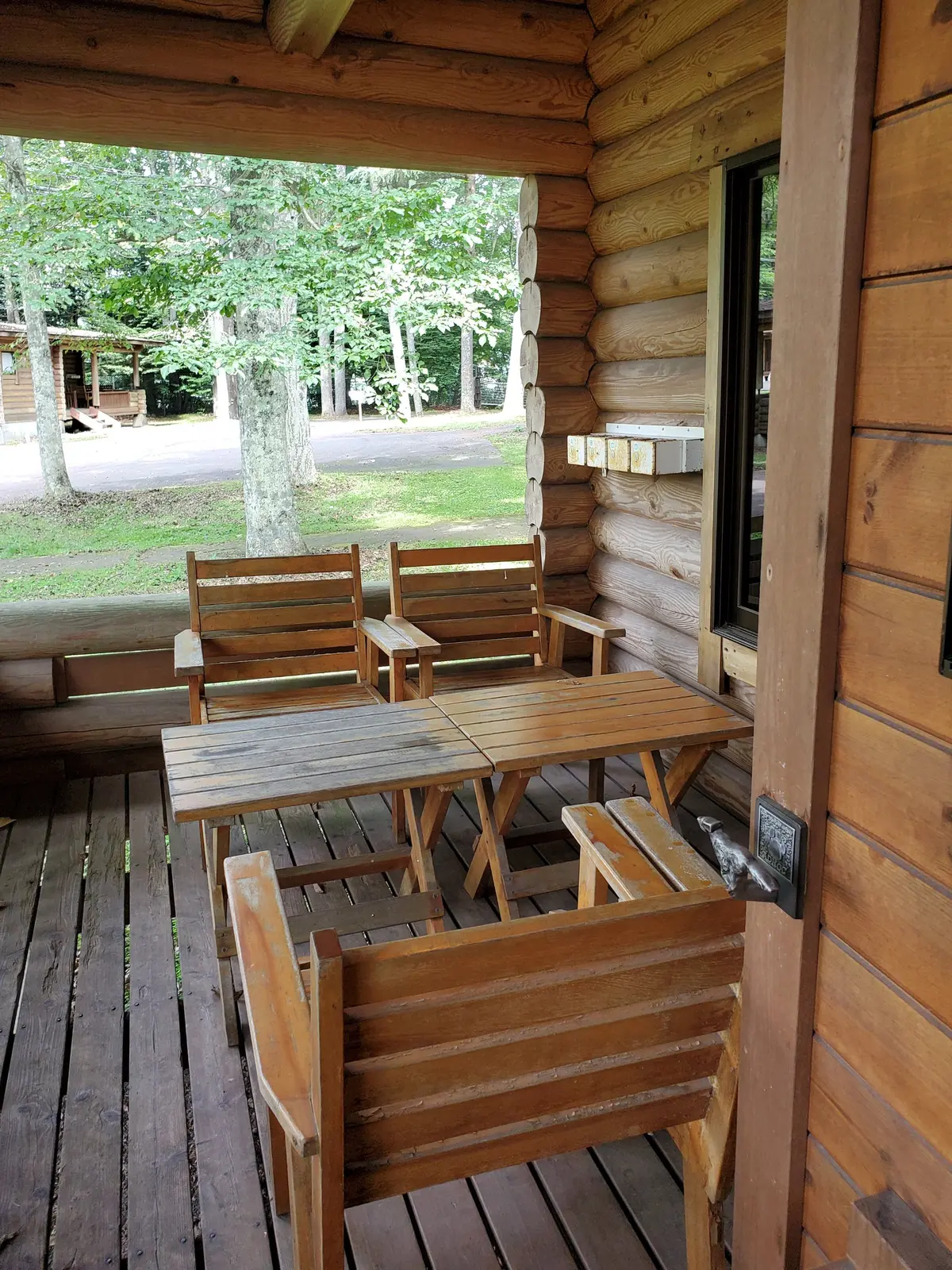 コテージのテラス