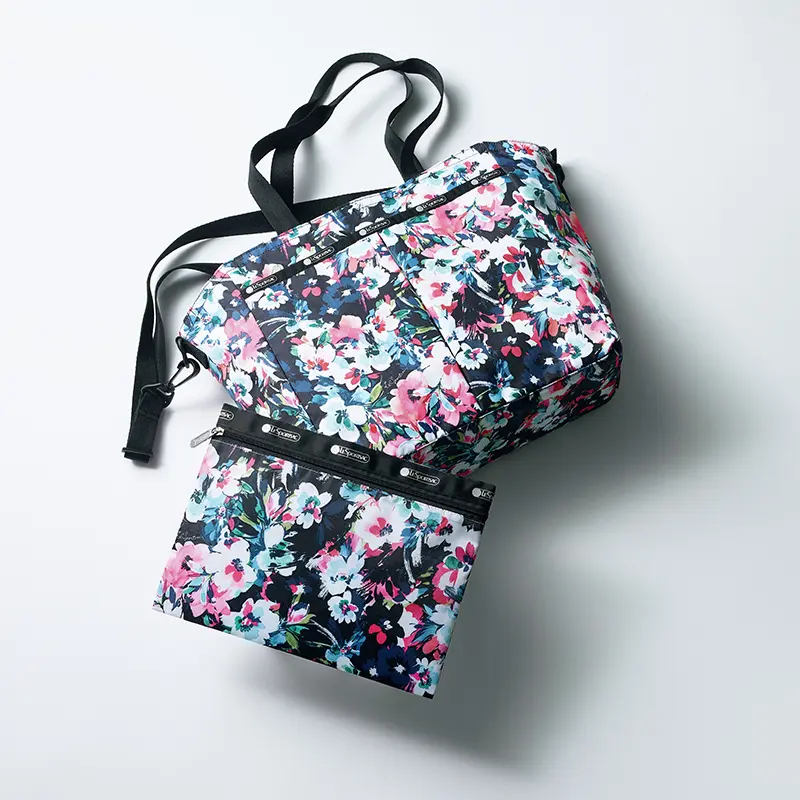 【LeSportsac × eclat】レスポートサックが集英社ファッション誌6誌と再びコラボ!! たっぷり入る華デザインにひと目惚れ「大人の花柄ポーチ」