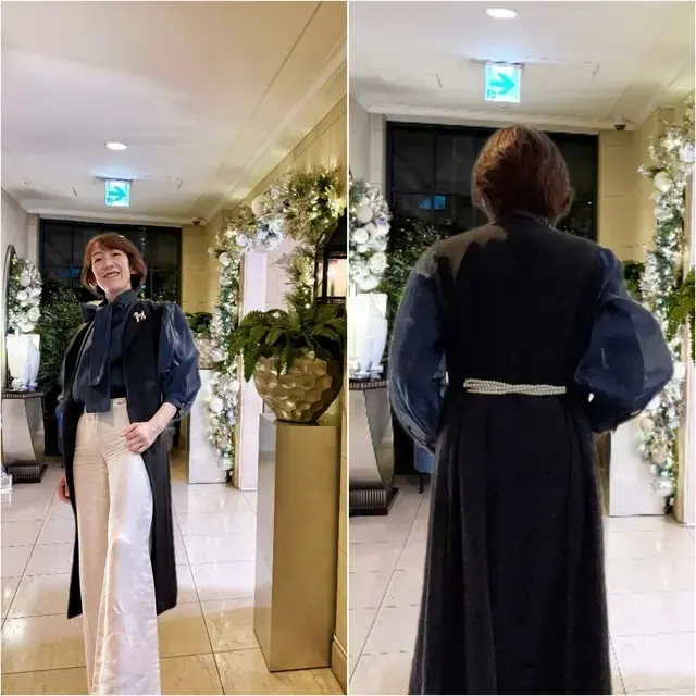 ネイビーブラウス