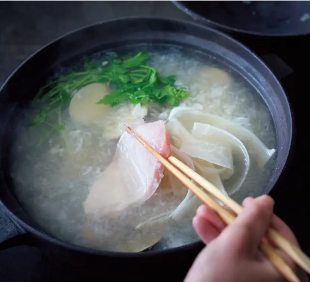 鰤の雪見鍋