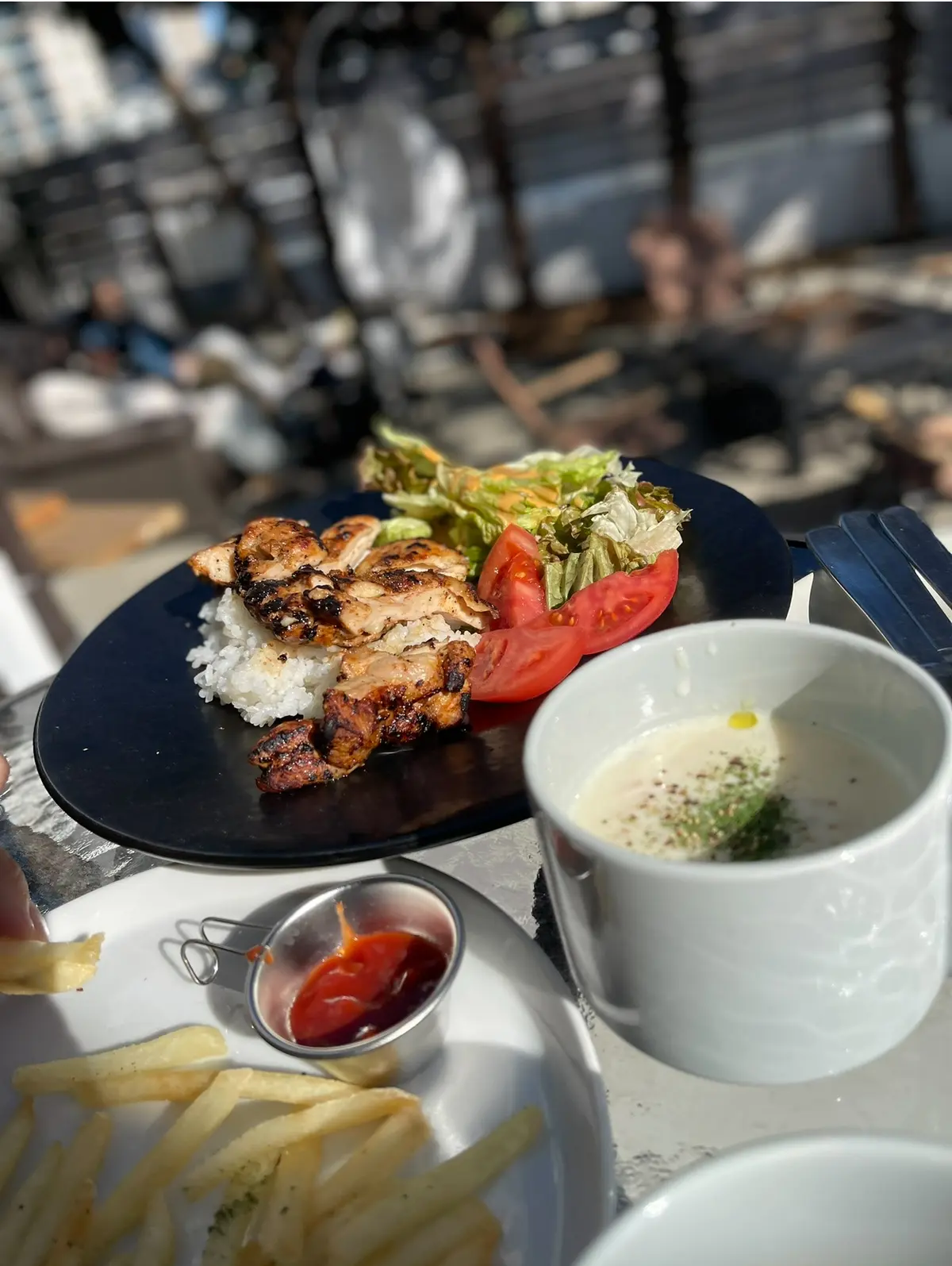 H＆Ｍの桜色ニットとUNIQLOデニムでの画像_5