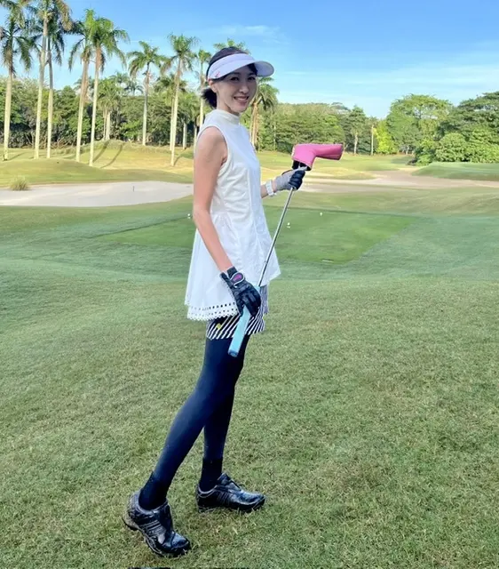 ゴルフコーデモノトーン