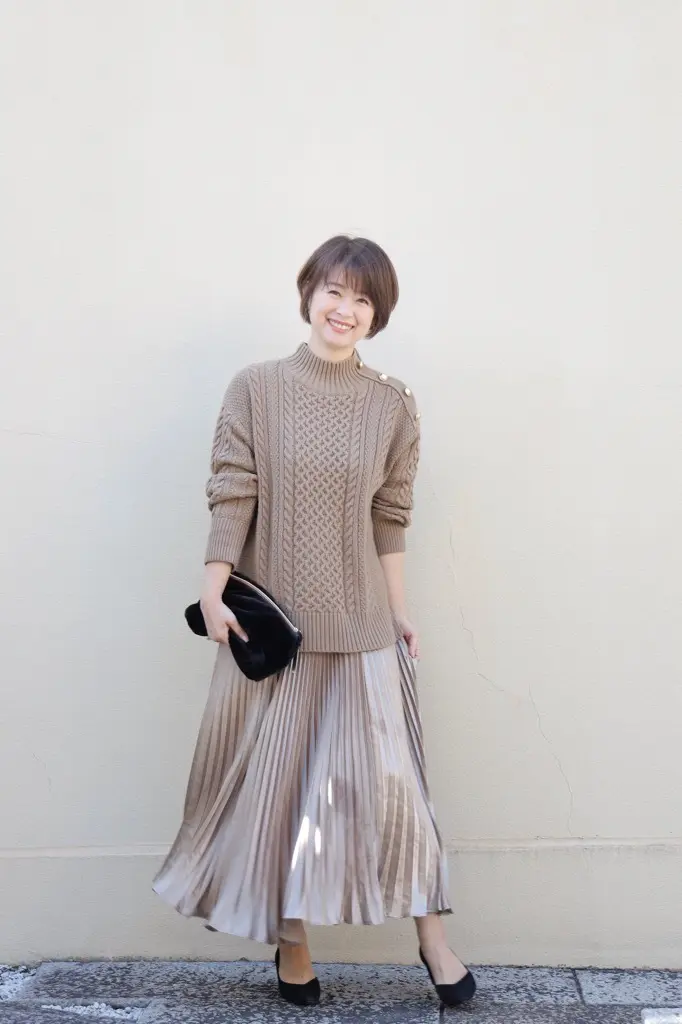 「GU高見えゆったりニット」＋「艶プリーの画像_1