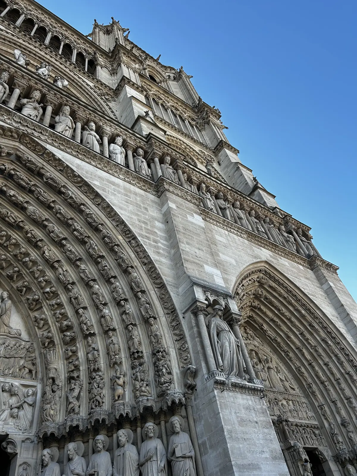 パリ　ノートルダム大聖堂　再開