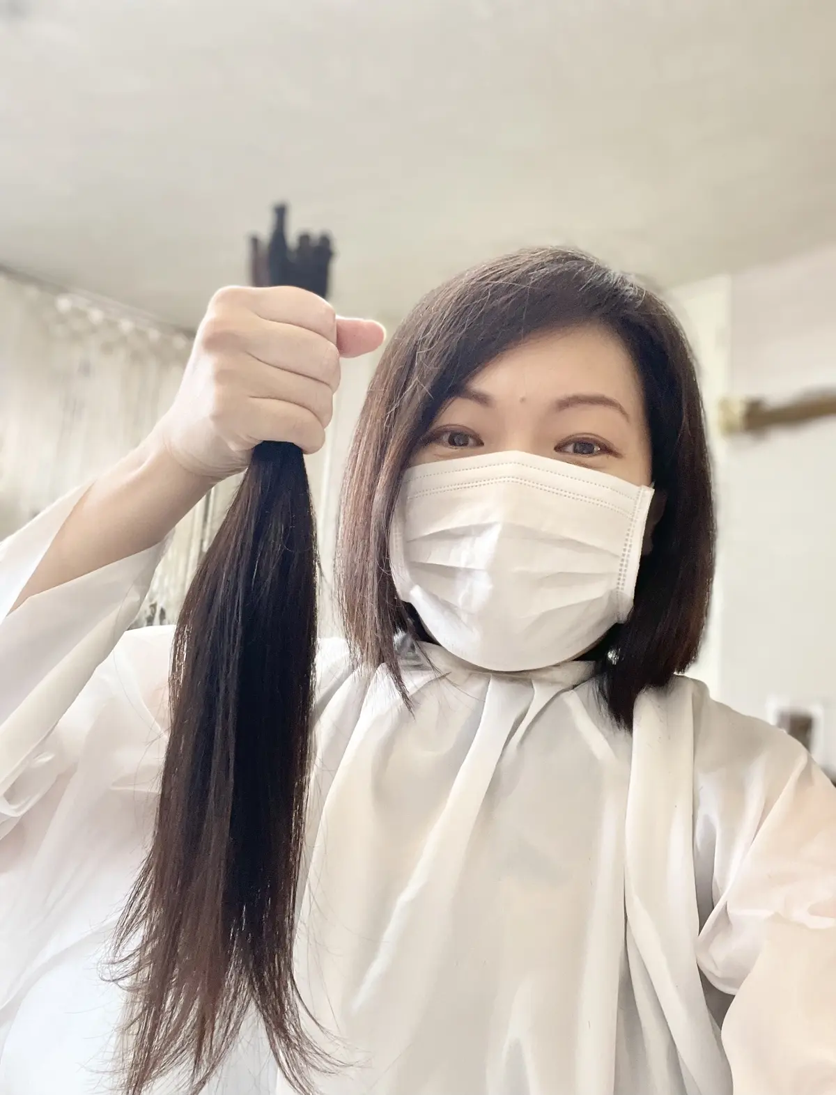 ヘアドネーションカット後