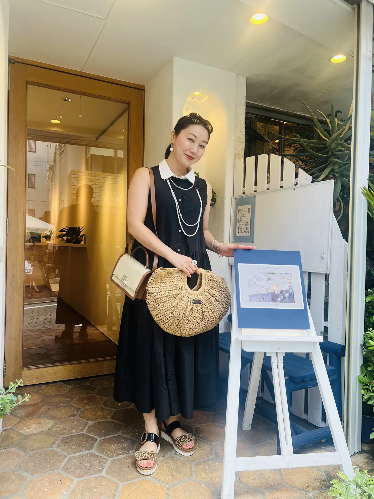 展示会場前にて