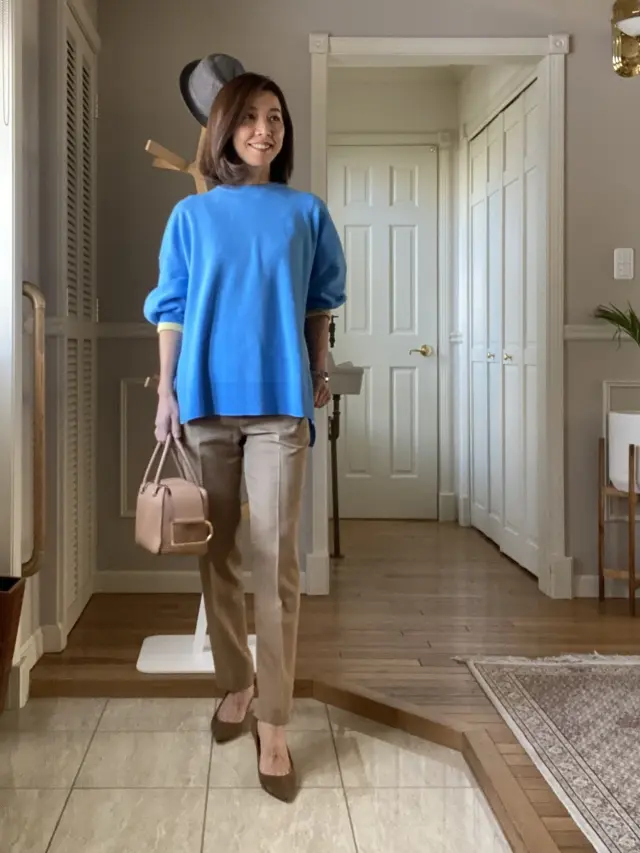 大人の花柄ポーチで春コーデの画像_5