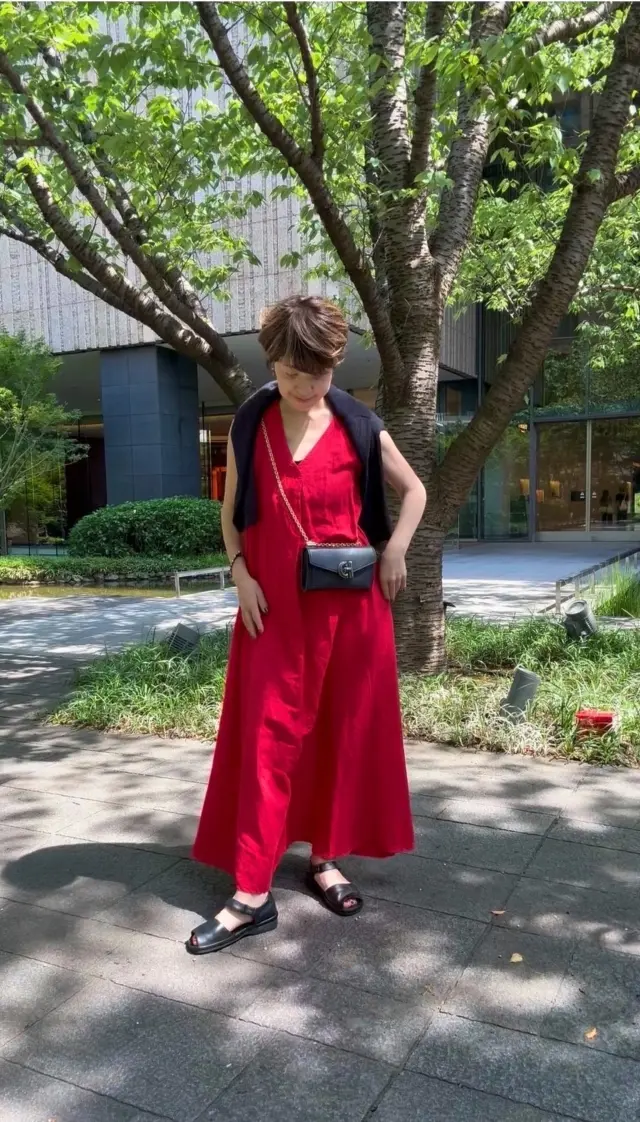 今年の夏は赤のワンピースにチャレンジ！の画像_2