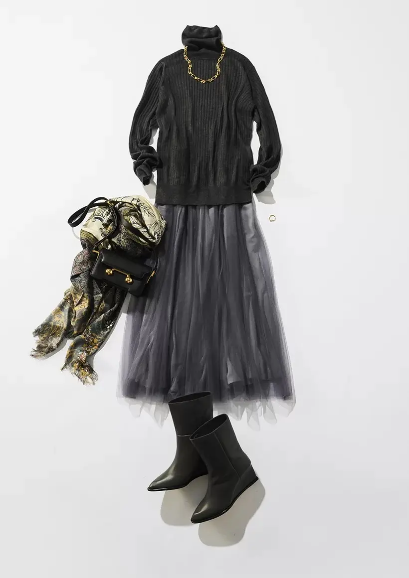 【50代 コーデ】定番アイテムの冬の最旬の画像_16