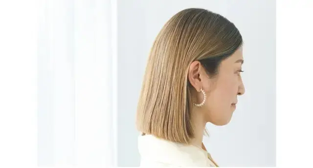 くせ毛でダメージが目立ちやすいのでブリーチは使わずに施術