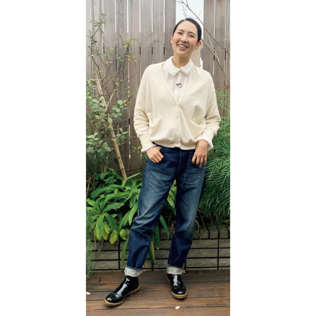浜島直子さん「偏愛デニム」コーデ　yunahica