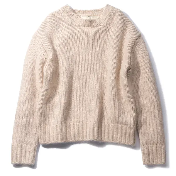 柔ベージュニット