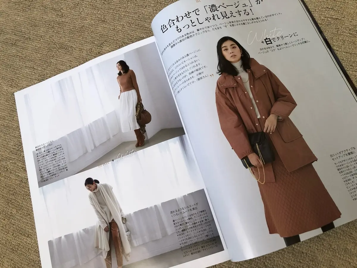 濃ベージュ刺繍ワンピで、ひびのこづえ展の画像_9