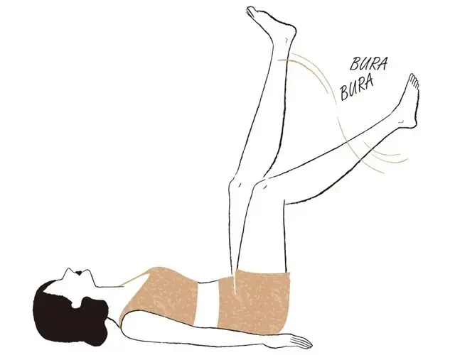 静脈のうっ血を防ぐ脚ぶらぶら体操