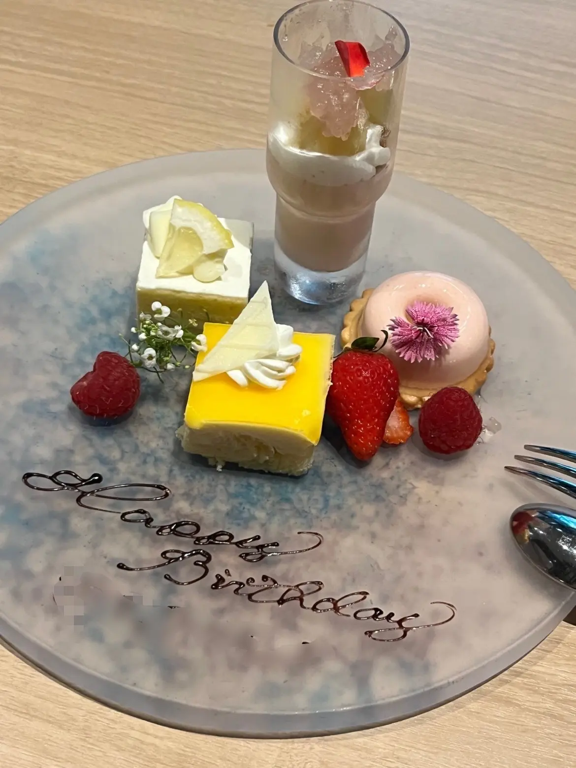 最後にバースデープレートが(;_:)ありがとうございます。