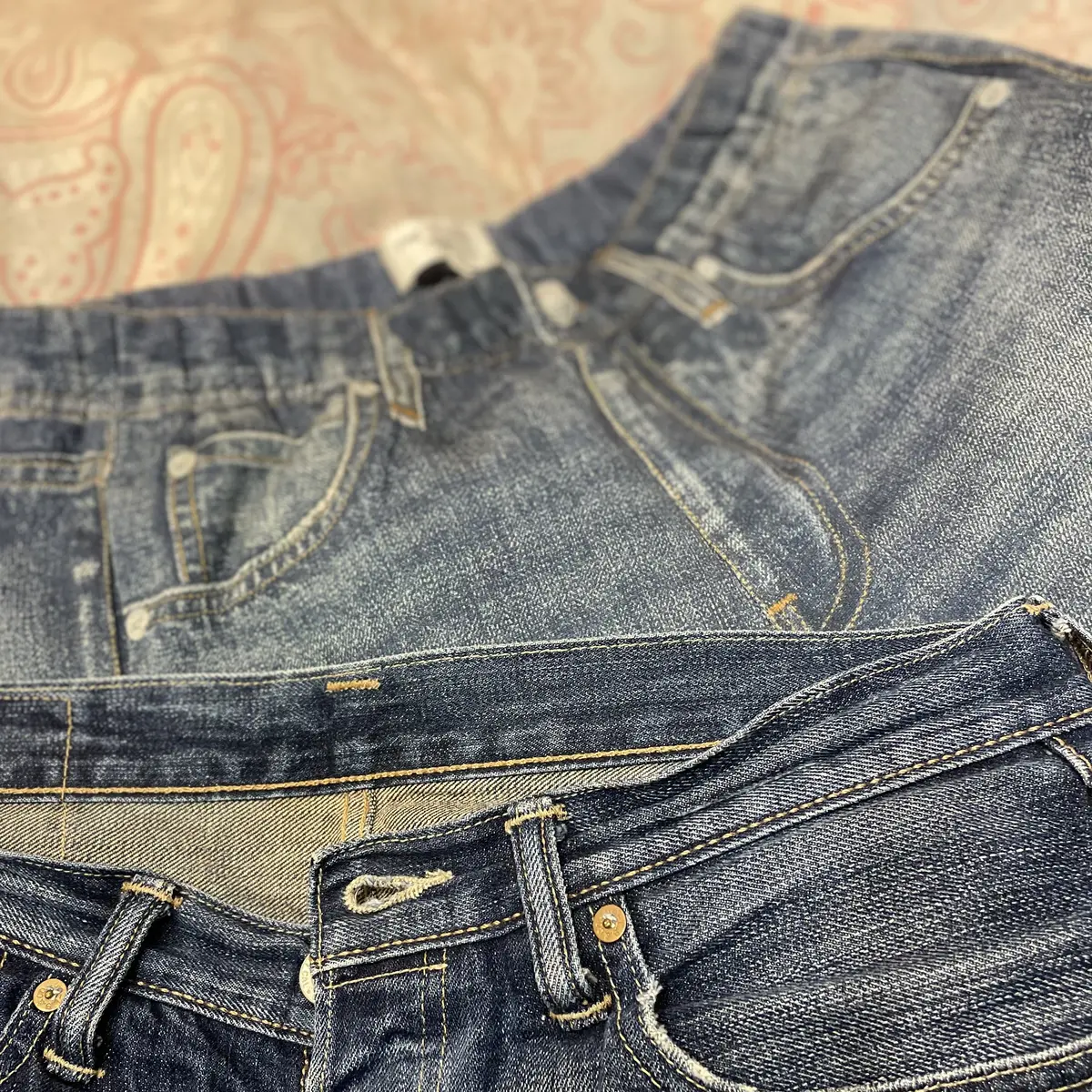 デニムプリントパンツ♡ツィード風ジャケッの画像_3