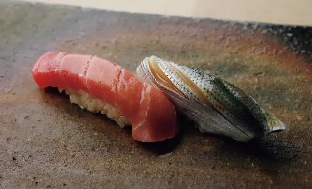 天草のコハダ、青森のマグロ