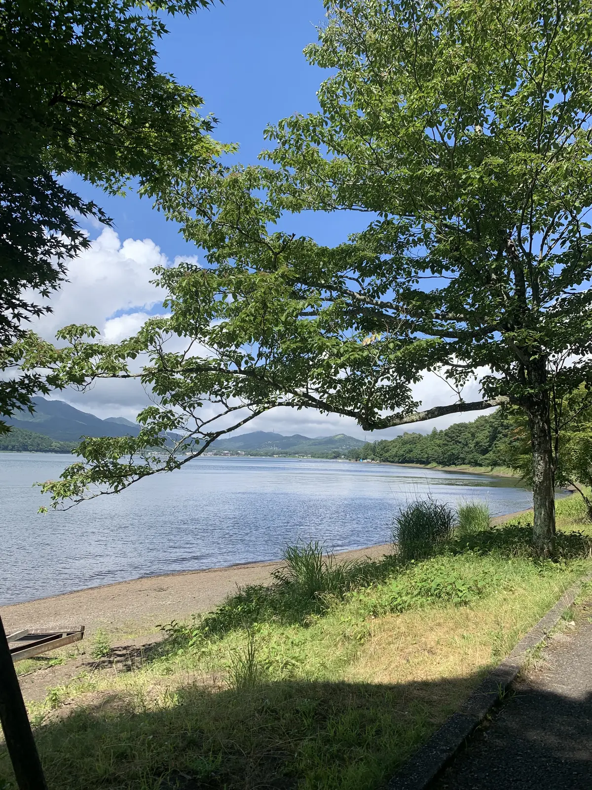 山中湖畔　山中湖　ペーパームーン