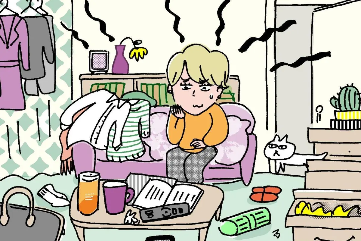 OurAge×Webエクラ　大人の発達障害　ADHD　不注意型　イラスト　