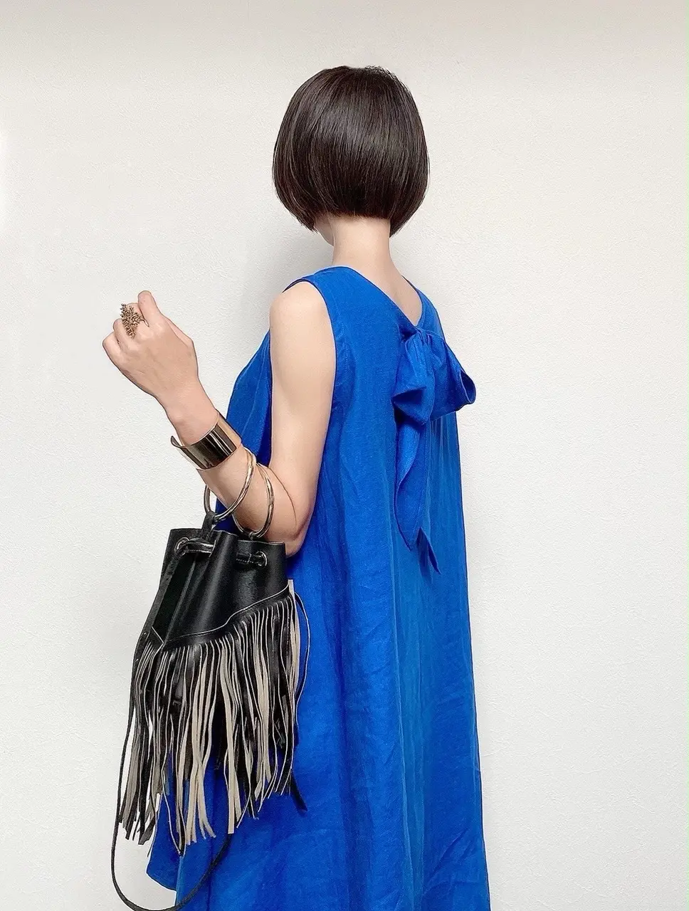 バックシャンワンピース