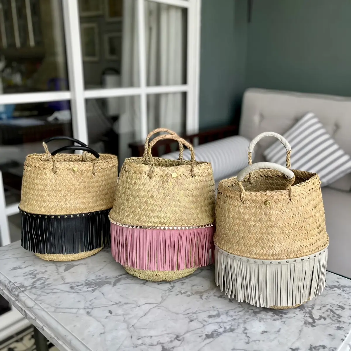 ベトナムカゴバッグ